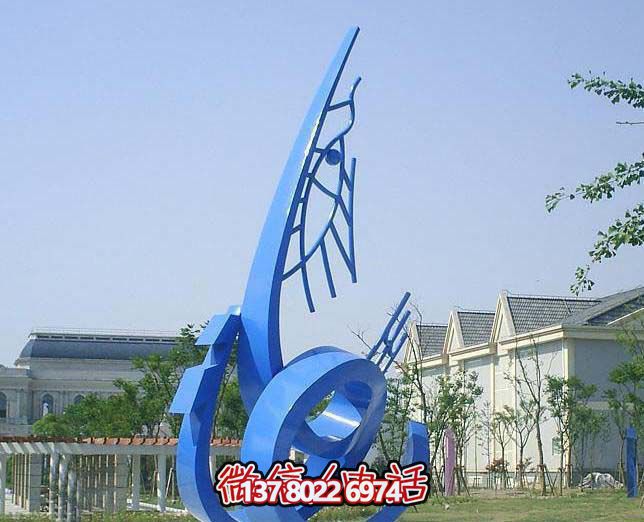 藍(lán)色不銹鋼魚雕塑,簡約裝飾街道 藍(lán)色不銹鋼魚雕塑,簡約裝飾街道