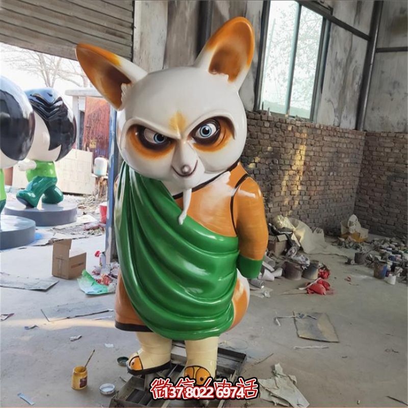 卡通浣熊游樂園室內玻璃鋼雕塑擺放 卡通浣熊游樂園室內玻璃鋼雕塑擺放