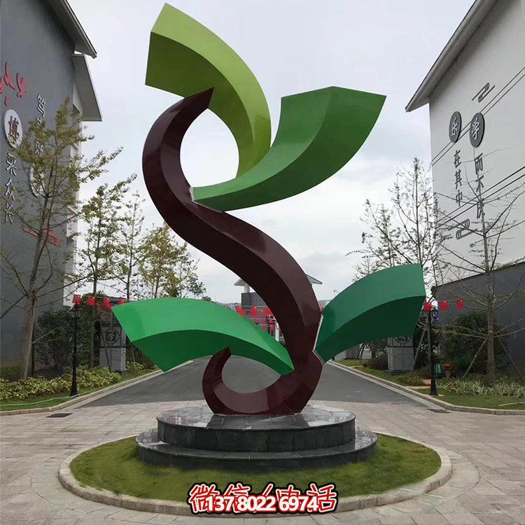 雕塑般的不銹鋼創(chuàng)意景觀，為你的小區(qū)或別墅增添幾何美感