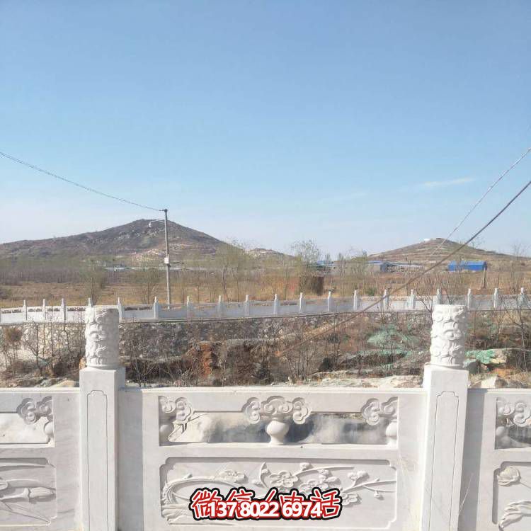 漢白玉防護欄桿，裝飾美化河道景區(qū)