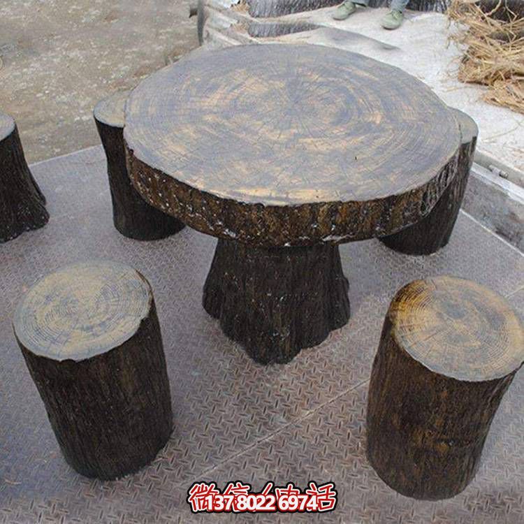 玻璃鋼樹木仿真凳子，為公園戶外空間提供美觀休閑