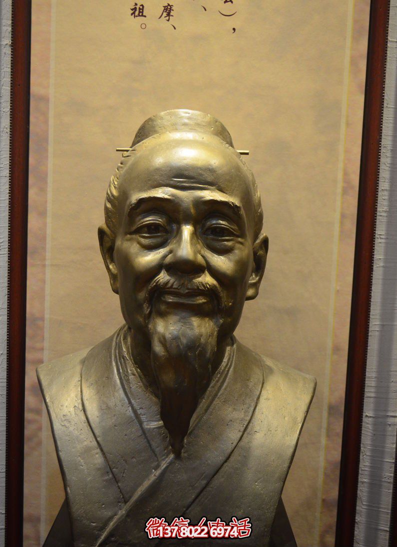 扁鵲胸像古代醫學家銅雕扁鵲雕塑 扁鵲胸像古代醫學家銅雕扁鵲雕塑