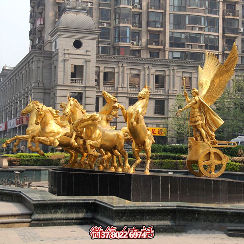 小區(qū)大門阿波羅戰(zhàn)車鎏金景觀銅雕阿波羅雕塑 小區(qū)大門阿波羅戰(zhàn)車鎏金景觀銅雕阿波羅雕塑