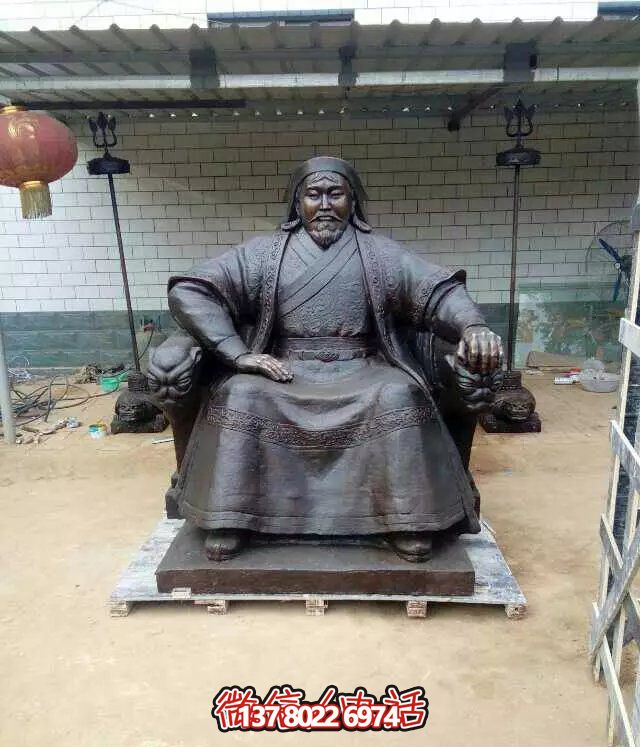 景區銅雕古代偉人成吉思汗雕塑 景區銅雕古代偉人成吉思汗雕塑
