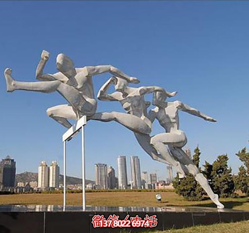 公園景觀小品不銹鋼跨欄運(yùn)動(dòng)人物雕塑 公園景觀小品不銹鋼跨欄運(yùn)動(dòng)人物雕塑