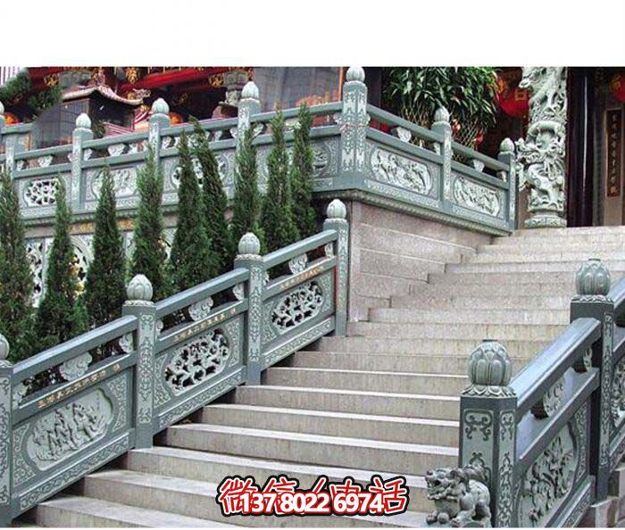 青石仿古寺院臺(tái)階扶手欄桿雕塑 青石仿古寺院臺(tái)階扶手欄桿雕塑