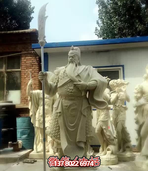 庭院大型供奉招財(cái)關(guān)公雕塑 庭院大型供奉招財(cái)關(guān)公雕塑