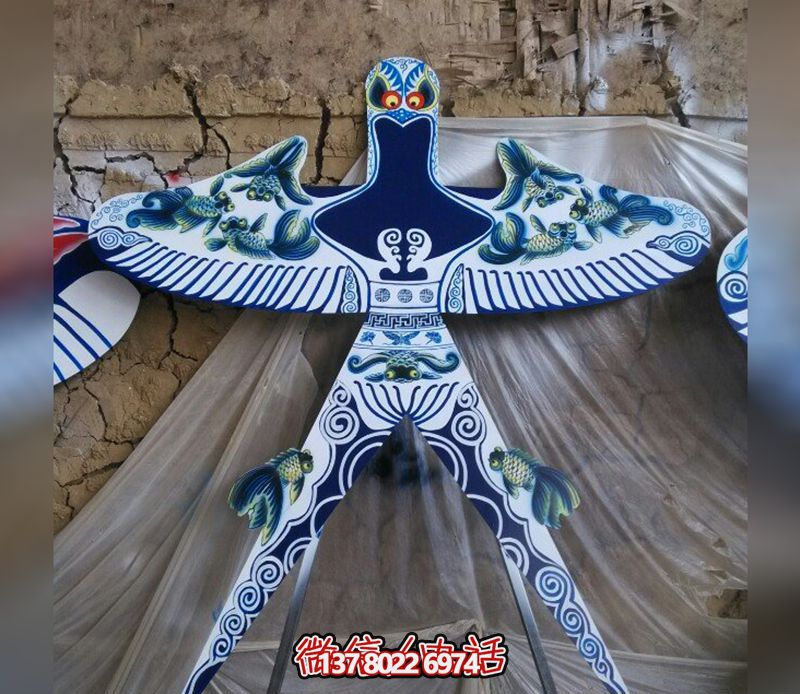 小區庭院園林擺件中國風彩繪不銹鋼風箏雕塑 小區庭院園林擺件中國風彩繪不銹鋼風箏雕塑