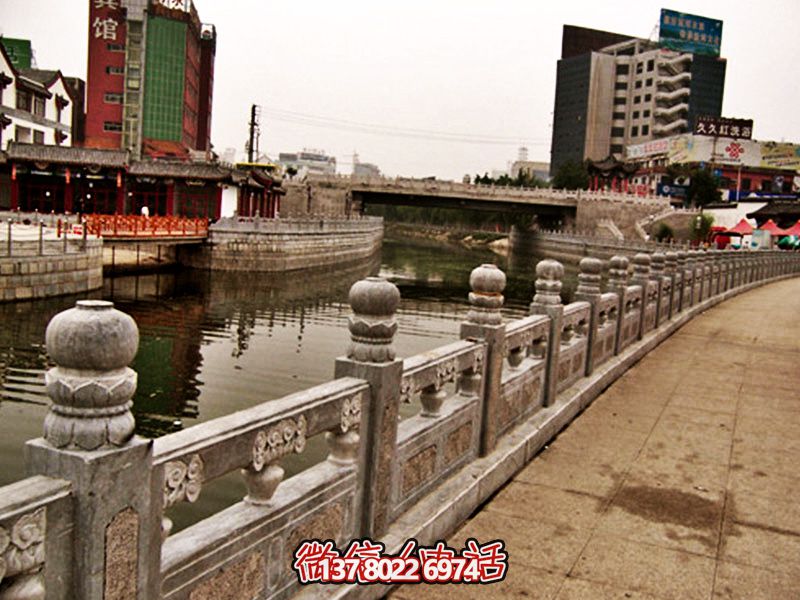 城市護(hù)城河街道裝飾大理石防護(hù)欄桿雕塑 城市護(hù)城河街道裝飾大理石防護(hù)欄桿雕塑